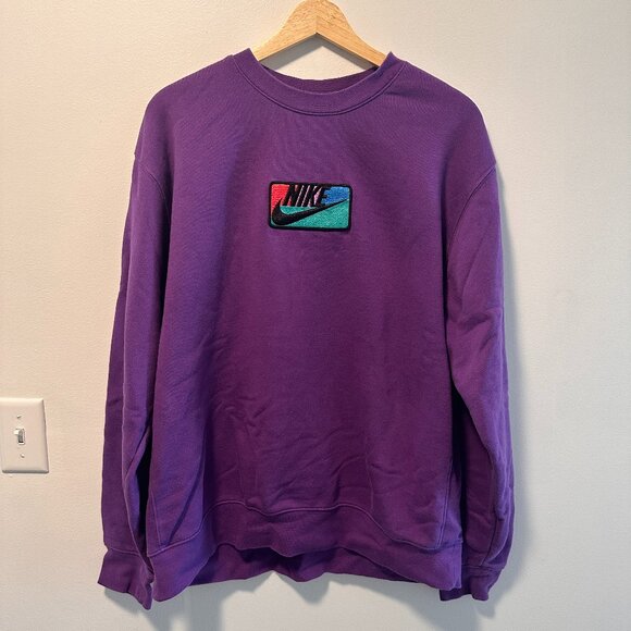 Nike Other - Men's Nike Vintage Style Crewneck Sweatshirt - XL Purple